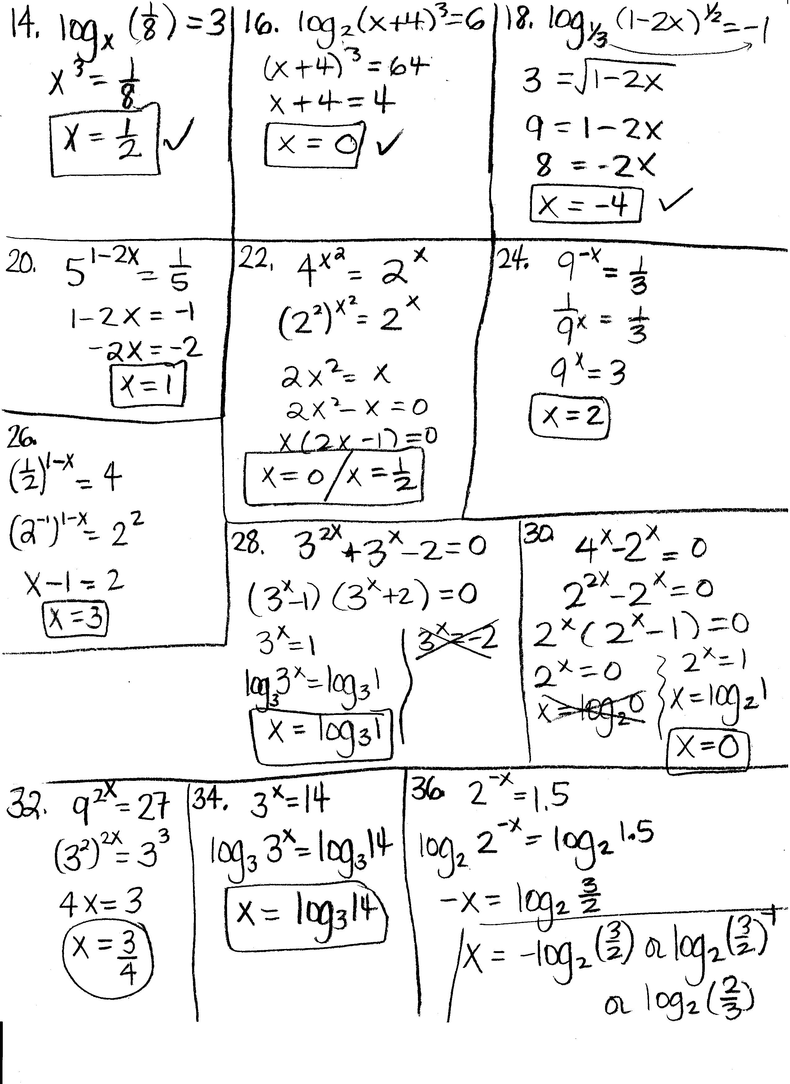 pre calculus problems and answers